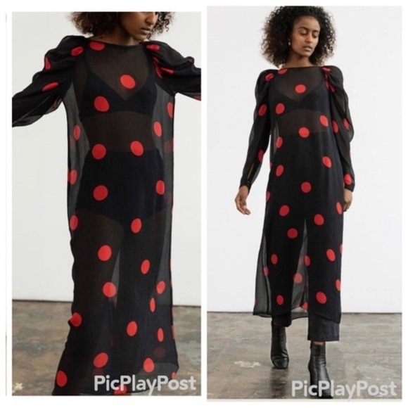 Mara Hoffman Polka Dot Print Long dress - Picture 1 of 6